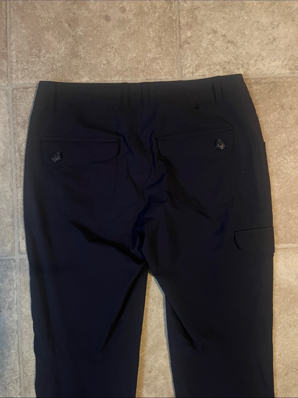 REI Co-op Technical Outdoor Cargo Utility Pants Hiking Travel Camping Charcoal - Picture 4 of 8